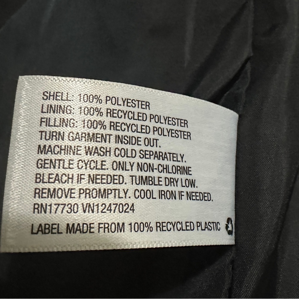 278 Wild Fable | NWOT Women’s Black Heart Print Puffer Jacket (size M) - Picture 7 of 15